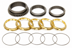 Synchrotech 92-01 Integra LS 1-5 Brass Synchro Sleeve Set